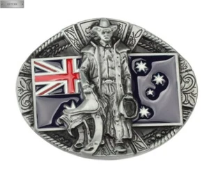 BELT BUCKLE JEANS - AUSTRALIA STOCKMAN FARM - INTERCHANGEABLE FIT 4cm BELT - Imagen 1 de 5