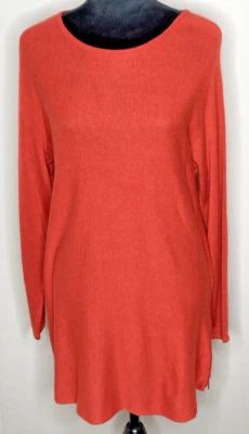 Vestido de estudio Joan Vass para mujer medio óxido nuevo con etiquetas túnica minimalista ropa de trabajo carrera Foto 1 de 4