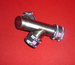 Vulcan VN 700 - 750 single carb manifold STAINLESS - Picture 1 of 6