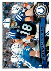 Indianapolis Colts 368 2011 Topps Team Card Peyton Manning D Brown
