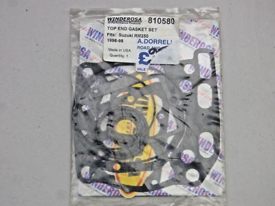 JUEGO DE JUNTAS DE GAMA SUPERIOR PARA SUZUKI RM 250 1996-98 NUEVO STOCK ANTIGUO Foto 1 de 4