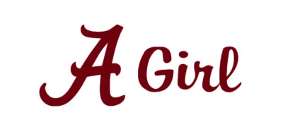 A Girl Alabama Roll Tide Crimson Tide SEC NCAA Vinyl Decal   *FREE Shipping* - Image 1 of 4
