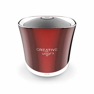 Creative Woof3 Micro Sized Low Cost Bluetooth Wireless Speaker Rouge Red. - Photo 1 sur 3