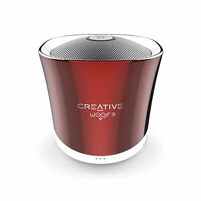 Creative Woof3 Micro Sized Low Cost Bluetooth Wireless Speaker Rouge Red - image 1 of 3