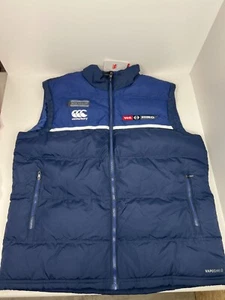 Canterbury Vest Mens Size XL Pro Gilet Senior Blue Puffer Vaposhield WA Hino - Picture 1 of 13