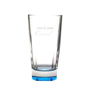 Bombay Sapphire Glass Set Long Drink Glass Jars Crushed Blue Long Drink Bar Gin - Picture 1 of 2