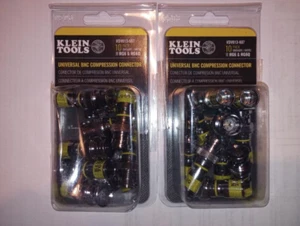 20 Klein Tools VDV813-607 Universal Compression Connectors, BNC, RG6/6Q, Male - Picture 1 of 1