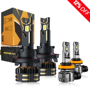 AUXBEAM H13 H11 For Nissan Sentra 2004-2012 LED Headlight Hi/Low Beam Fog Lights - Picture 1 of 12