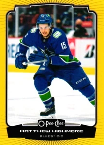 2022-23 O-Pee-Chee #440 Matthew Highmore Pee-Chee - Yellow Border - Picture 1 of 2