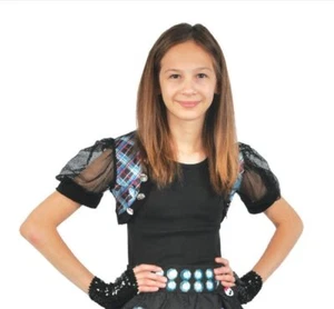 Halloween Monster High Azul Frankie Shrug Niñas Vestido Negro, Mangas Transparentes - Imagen 1 de 1