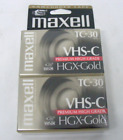 Neu Maxell Camcorder Videoband Kassette 2er-Pack HGX-Gold TC 30 versiegelt