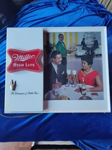 RAR Vintage Miller High Life beleuchtetes Bierschild - Bild 1 von 21