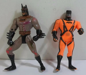 KENNER DC VTG 1994 LEGENDS OF VIKING BATMAN 5'' 2 x ACTION FIGURES w/ FLAWS - Picture 1 of 12
