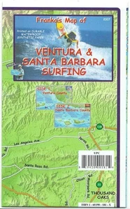 Ventura & Santa Barbara Surfing Map Waterproof Surfing Guide by Franko Maps - Imagen 1 de 7