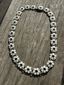 Meldahl Sterling Silber Emaille Halskette Norwegen Mid Century Skandinavisch 2659 - Bild 1 von 10