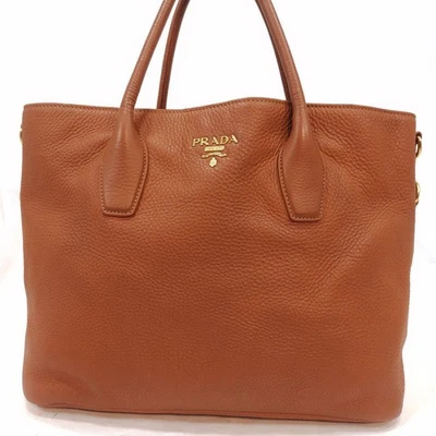 Сумка-тоут PRADA оранжевая кожаная женская Vitello из Японии - Изображение 1 из 4