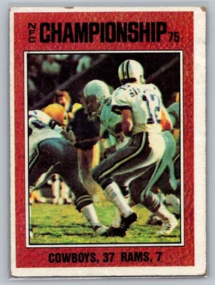 1976 Topps #331 1975 NFC Championship - Image 1 of 2