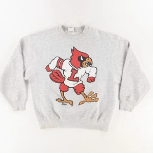 Vintage Salem Sportswear Louisville Cardinals Sweatshirt Grau Herren L - Bild 1 von 8