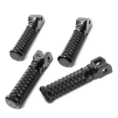 Clavijas de pie delanteras M-Grip CNC traseras negras para Ninja 1000 14 15 16 17 Foto 1 de 4