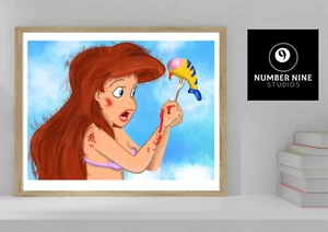 Little Mermaid Alternative Artwork A3 Print, SIGNED, limited to 500 prints - Picture 1 of 6