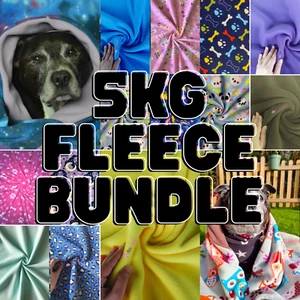 5KG Offcuts/Remnants Assorted Fleece Bundle- Plain/Prints/Polar/Micro Fleece Mix - Picture 1 of 1