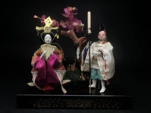 2 Antique Empress NINGYO Japanese Dolls HINA GEISHA and DAIRI Imperial Servant - Picture 1 of 10