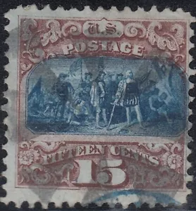 USA Scott #118 15ct Type I 1869 usato da foto CV $850 - Foto 1 di 2