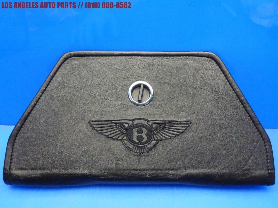 BENTLEY  CONTINENTAL GT ROAD SIDE REFLECTIVE WARNING TRIANGLE LEATHER HOLDER OEM - Image 1 of 1