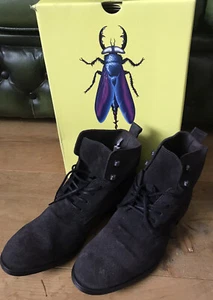 Fly London Mens Boots MYKE660FLY Lace-Up Ankle Suede Diesel. UK 6.5 EU 40. BD31 - Picture 1 of 4