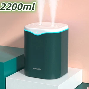 2000ml Humidifiers for Bedroom Large Room Office Cool Mist Air Humidifier Indoor - Picture 1 of 13