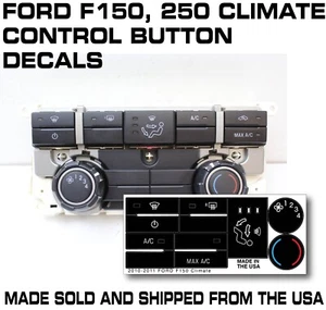 Ford F150 F250 F350 2010-2012 botón de control climático calcomanías de reparación Ford - Imagen 1 de 2