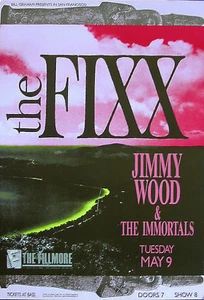 THE FIXX Original 1989 FILLMORE CONCERT POSTER - Picture 1 of 1