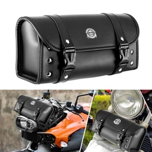 Motorcycle Handlebar Fork Tool Bag For Harley Electra Glide Classic FLHTC - Picture 1 of 12