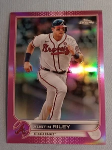 2022 Topps Chrome Austin Riley #116 Retail Pink Refractor 🔥📈👀 - Picture 1 of 2