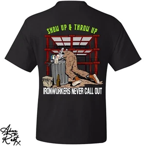 IRONWORKER T-SHIRT | WELDER T-SHIRT| BLUE COLLAR T-SHIRT| IRONWORKER GEAR | - Picture 1 of 2