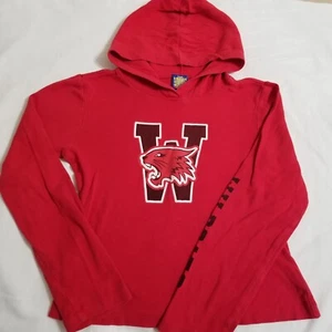 Girls Pullover Hoodie Shirt LARGE HIgh School Musical Wildcats Red L/S Top Youth - Picture 1 of 7