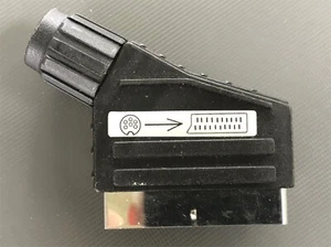 DIN-Stecker 6-polig auf Scartstecker - Stereo-Video in, Pin to Scart, Adapter - Bild 1 von 4