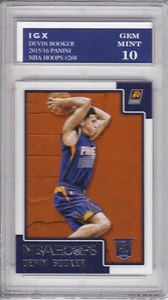 DEVIN BOOKER ROOKIE CARD Phoenix Sun 2015 NBA Hoops Basketball GEM MINT 10 $$ RC - Picture 1 of 1
