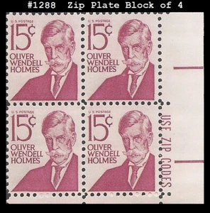 USA3 #1288 MNH ZIP PB4 Oliver Wendell Holmes - Bild 1 von 1