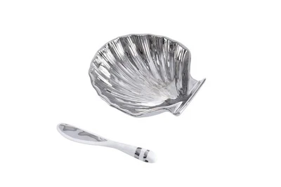 Gifty Bowl & Spoon Set, Shell - Image 1 of 4