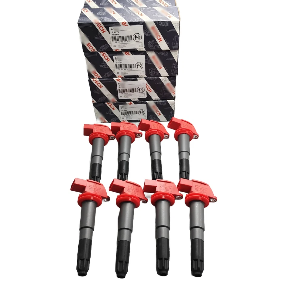 8 Bosch Ignition Coil FITS Porsche Cayenne Panamera 4.8L V8 Panamera 3.6L UF660. Foto 1 de 4