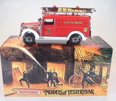 Matchbox MoY YFE10-M 1937 GMC Rescue Squad Van 39527-9996 Feuerwehr OVP #2196 - Bild 1 von 2