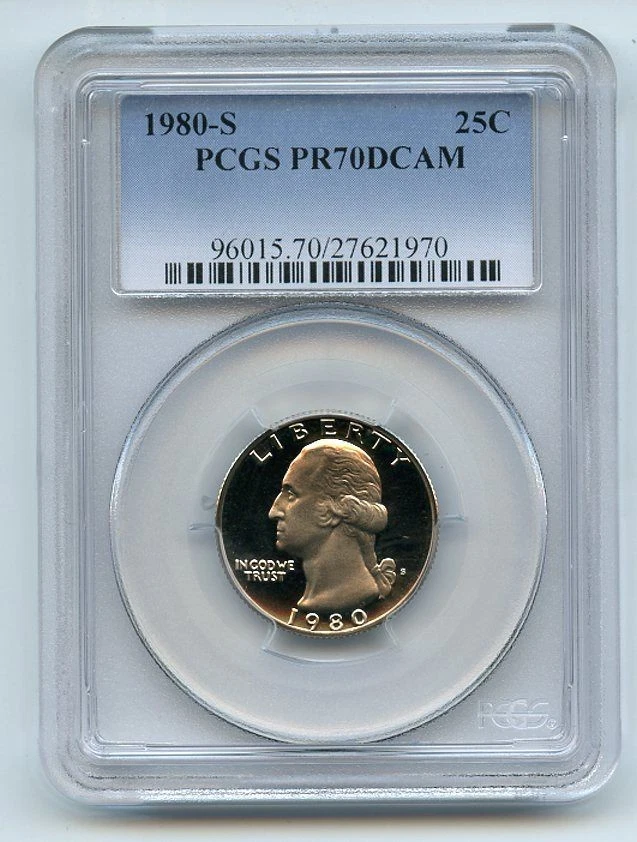 1980 S 25C Washington Quarter Proof PCGS PR70DCAM - Image 1 of 1