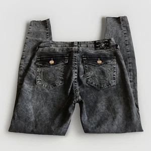 True Religion Jennie Curvy Mid Rise Super Skinny Super Skinny Gr. 28 Distressed - Bild 1 von 7