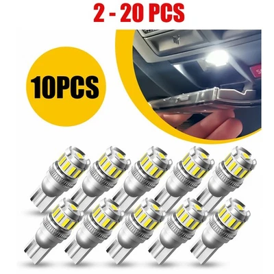 168 2825 194 T10 Interior LED Mapa Puerta Bombillas Luz 2-20X Blanco Brillante Universal Foto 1 de 4