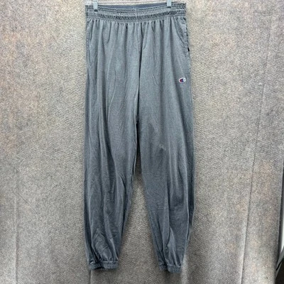 Pantalones deportivos Champion para hombre grandes grises polar logotipo C algodón bordado Foto 1 de 4