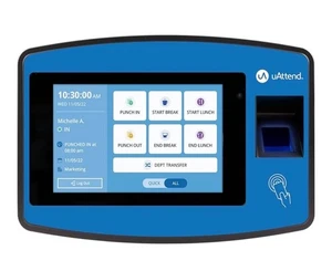 Reloj de tiempo de huellas dactilares sistema de asistencia biométrica conectado a la nube uAttend NX2500 - Imagen 1 de 15