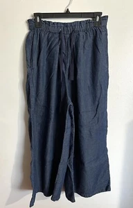 Niko and… Wide-Leg Crop Denim Chambray Hose High Rise Größe Japan 3 - Bild 1 von 5