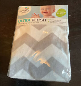 Summer Ultra Plush Changing Pad Cover, Chevron