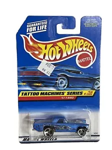 Hot Wheels 1998 Tattoo Machines 57 T-Bird Blue Car #685 - Foto 1 di 11